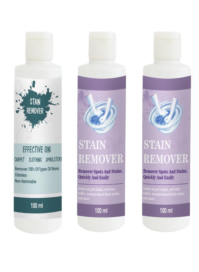 مجموعة مزيلات البقع من توفوس، تتضمن مزيل بقع سماوي، بنفسجي، وبنفسجي | محلول تنظيف متعدد الأسطح للملابس والأقمشة والمفروشات (100 غرام لكل منها) - Image 1